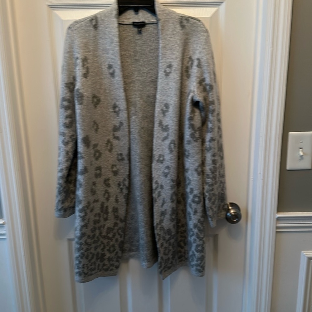 Talbots gray coat again so cute on trend warm runs big
